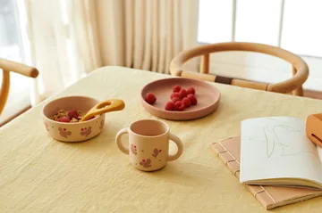 Vivi printed dinnerware set 4 pieces - Butterfly-apple blossom - Liewood