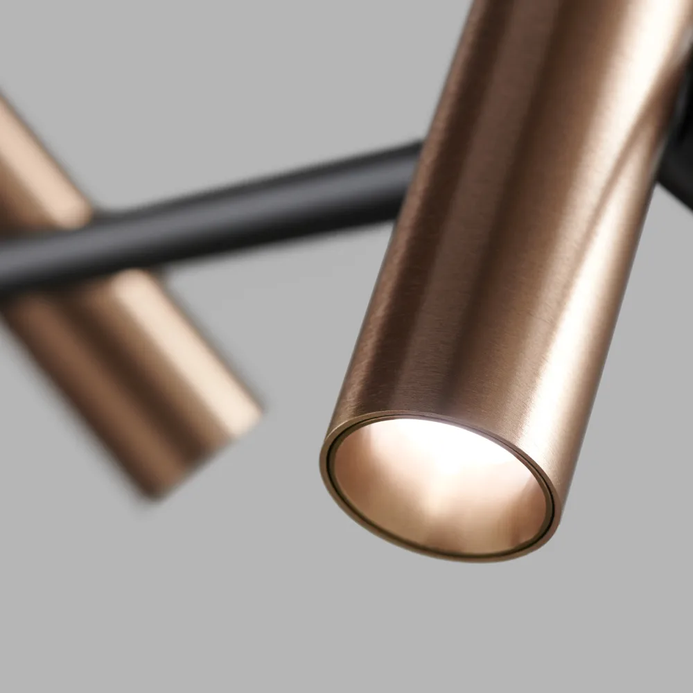 Spirit pendant lamp, Black/rose gold, s1000 Light-Point