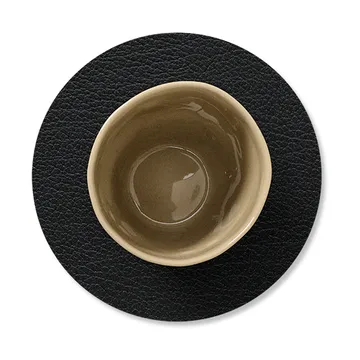 Bull coaster reversible circle 1 pcs - black-brown - LIND DNA