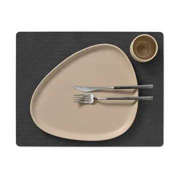 Corduroy placemat square L - Black - LIND DNA