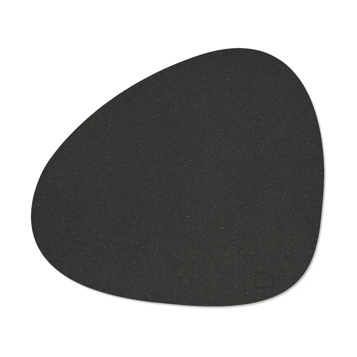 Core placemat curve L - Flecked anthracite, 44x37 cm - LIND DNA