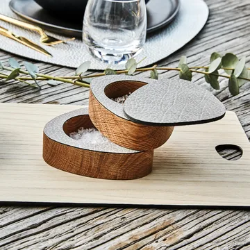 Curve salt & pepper set 2-pack - Natural-anthracite - LIND DNA