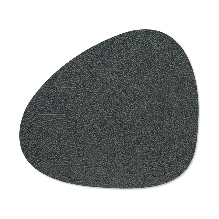 Hippo placemat curve M - Black-anthracite, 35x31 cm - LIND DNA