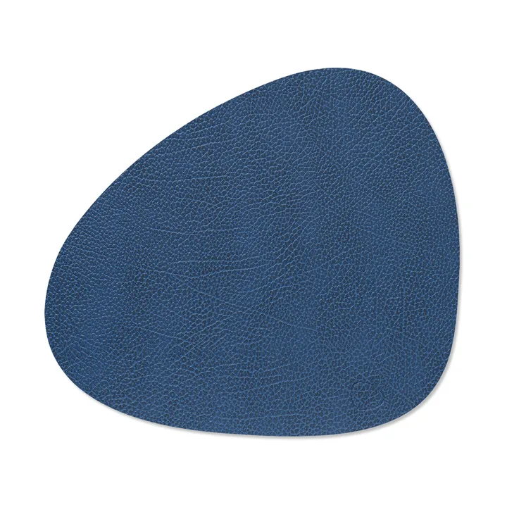 Hippo placemat curve M - Navy blue, 35x31 cm - LIND DNA