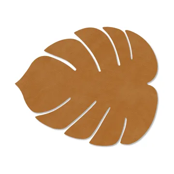 Monstera Leaf Nupo placemat S - Burned curry, 26x22 cm - LIND DNA