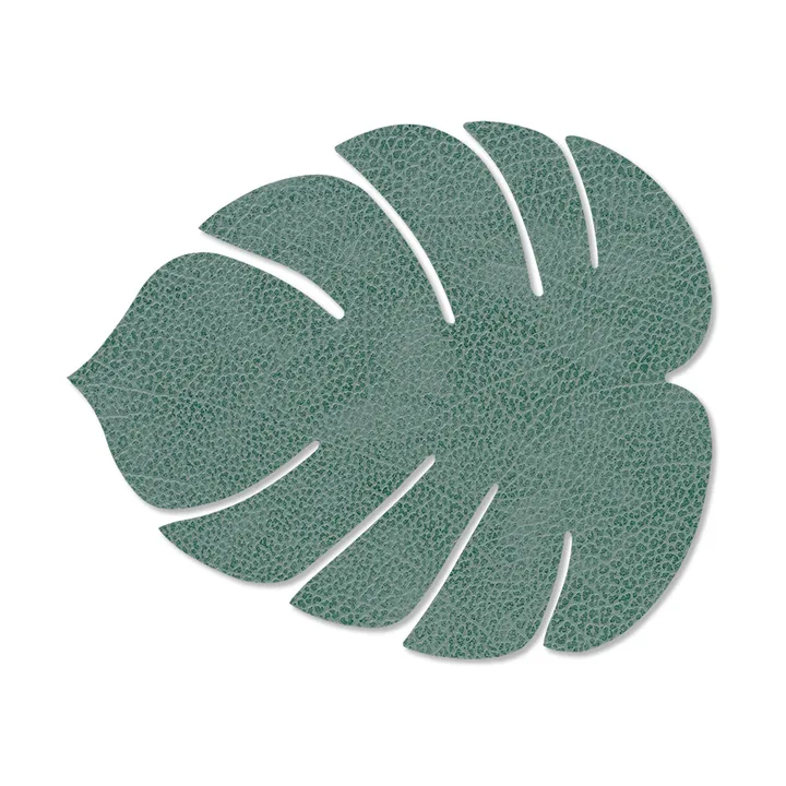 Monstera Leaf Nupo placemat S - Pastel green, 26x22 cm - LIND DNA