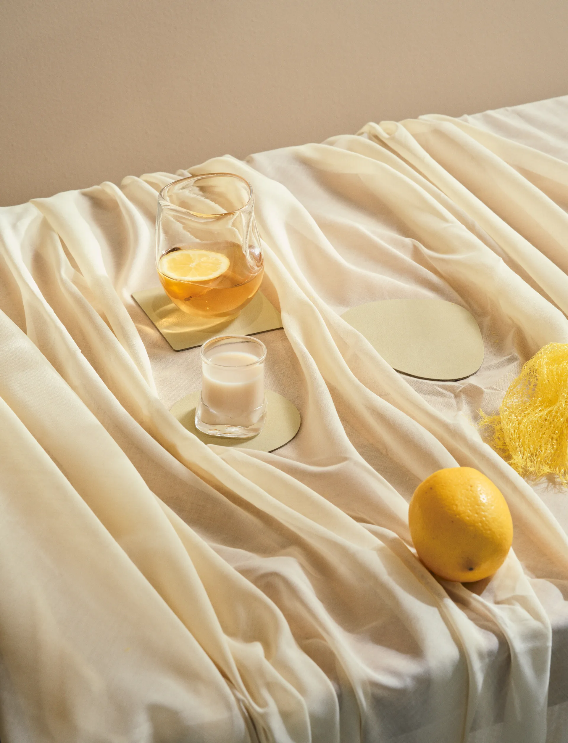 Nupo coaster circle, Lemon sorbet LIND DNA