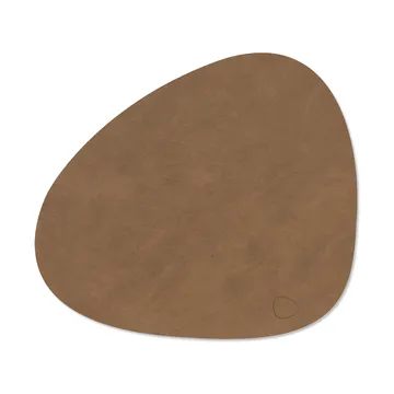 Nupo place mat curve M - Brown, 35x31 cm - LIND DNA
