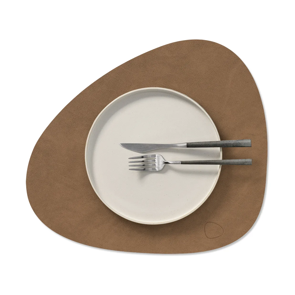 Nupo place mat curve M, Brown, 35x31 cm LIND DNA