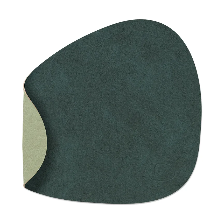 Nupo placemat curve reversible S 1 pcs, Dark green-olive green LIND DNA