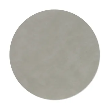 Nupo placemat - Light grey, circle, L - LIND DNA