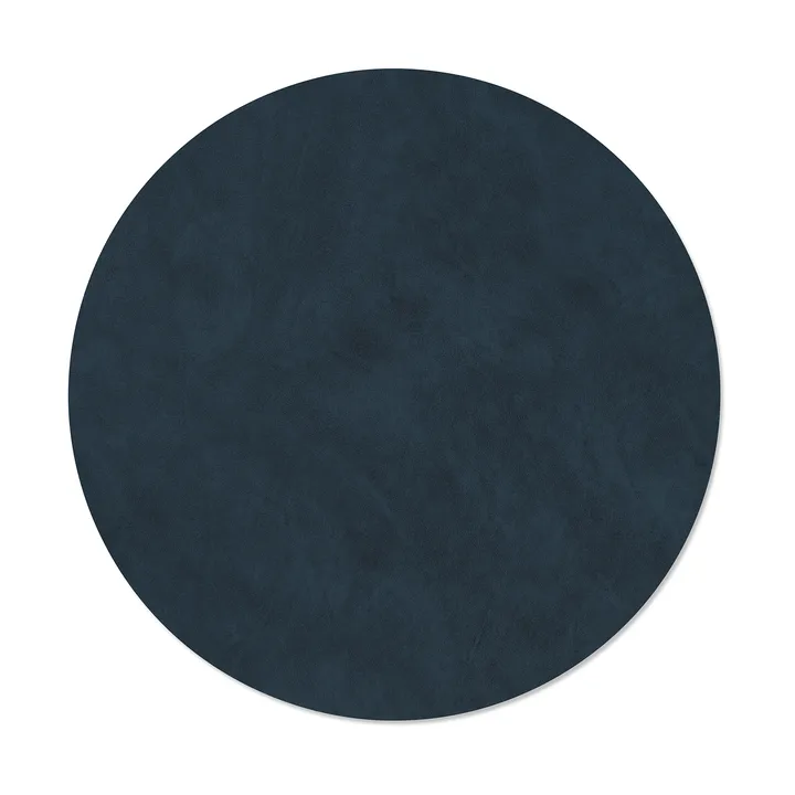 Nupo placemat - Midnight blue, circle, L, Ø38 cm - LIND DNA
