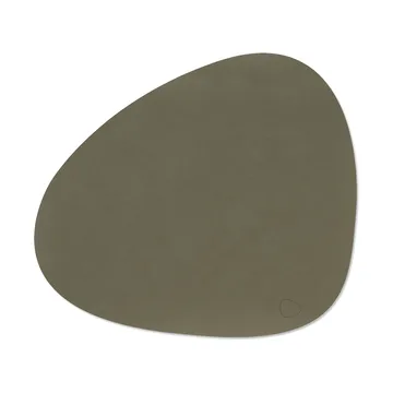 Nupo placemat reversible curve L 1 pc - Army green-nature - LIND DNA