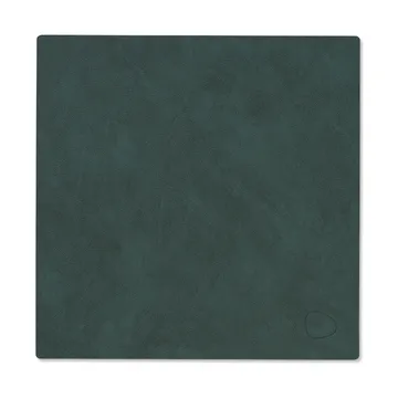 Nupo placemat square reversible S 1 pcs - Dark green-olive green, 28x28 cm - LIND DNA