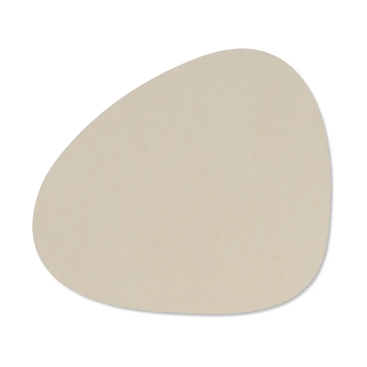 Serene placemat curve S 24x28 cm - Cream, 24x28 cm - LIND DNA