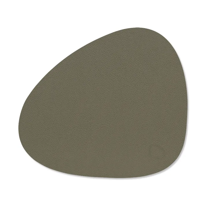 Serene placemat curve S 24x28 cm - Moss, 24x28 cm - LIND DNA