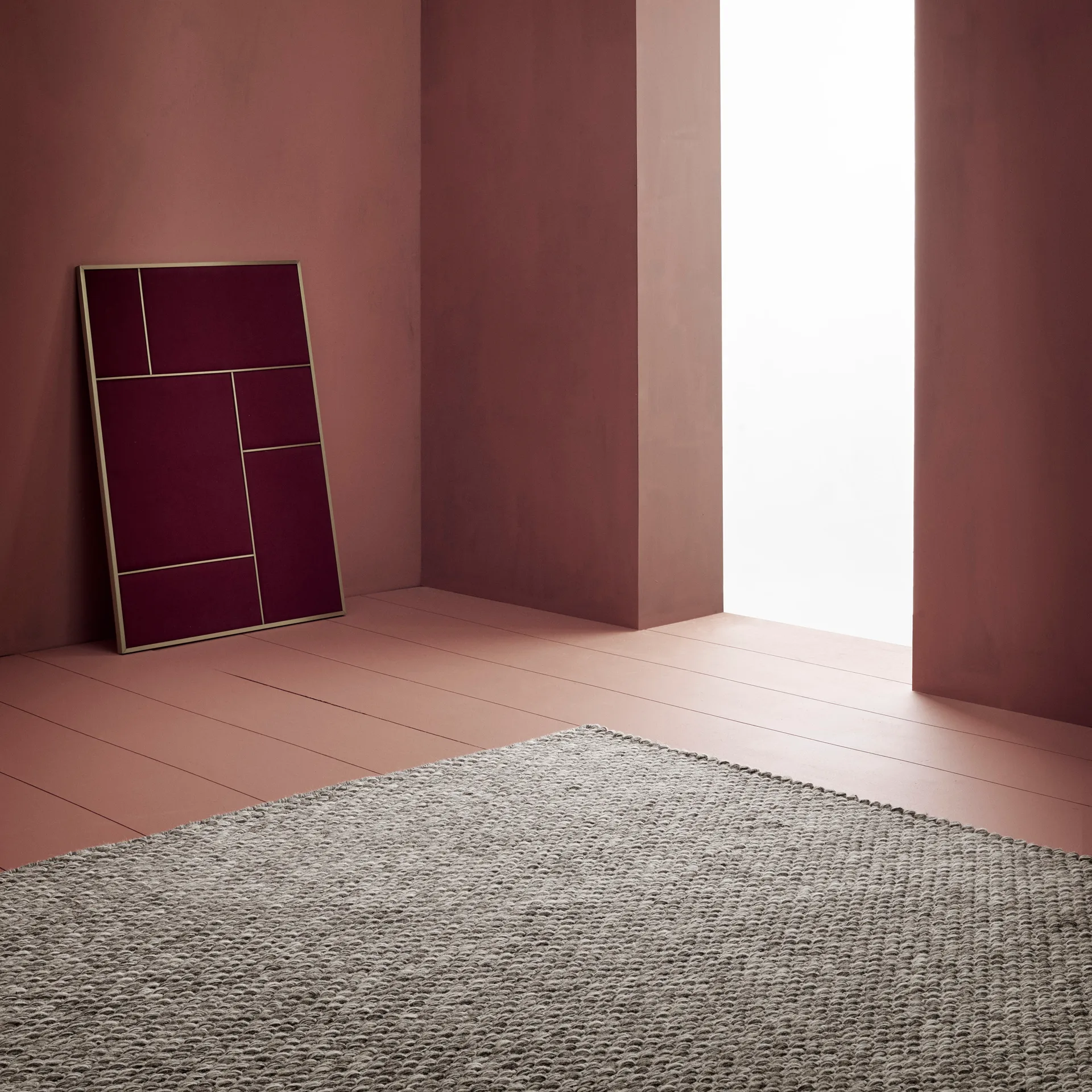 Caldo wool carpet 140x200 cm, grey Linie Design