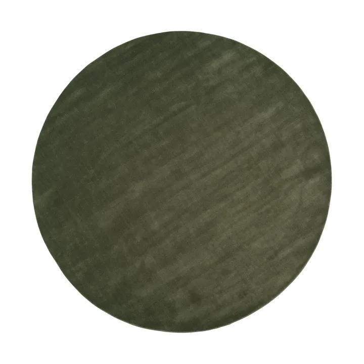 Halo Cloud wool carpet round - Moss, Ø300 cm - Linie Design