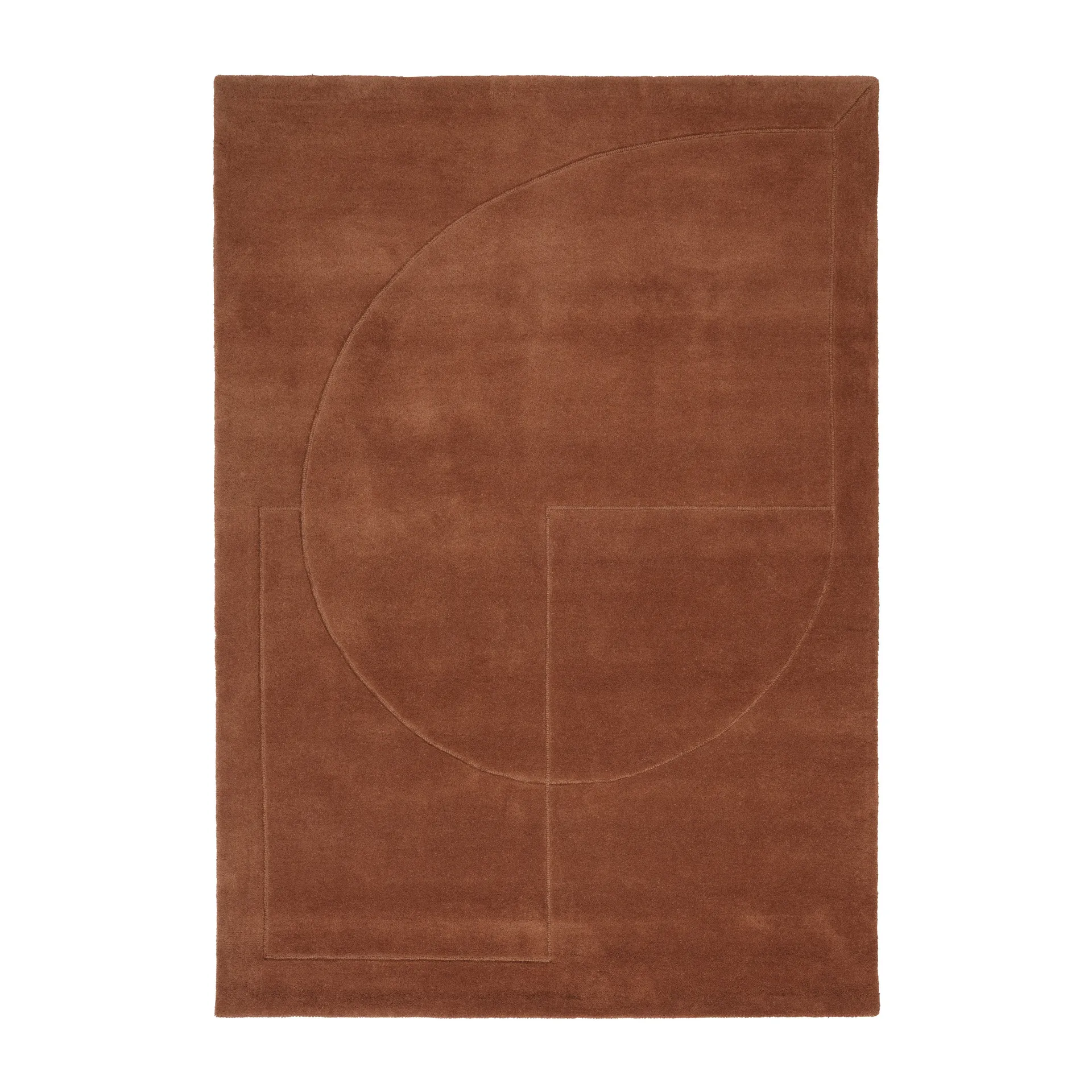 Lineal Poem wool carpet, Amber. 140x200 cm Linie Design