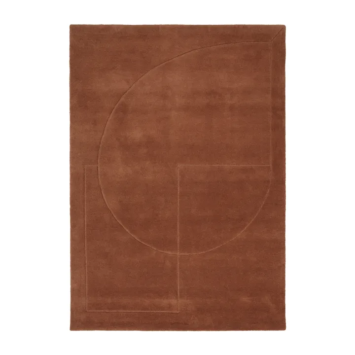 Lineal Poem wool carpet - Amber. 200x300 cm - Linie Design