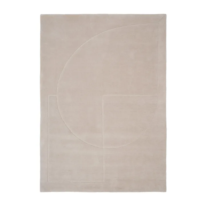 Lineal Poem wool carpet - Beige. 250x350 cm - Linie Design