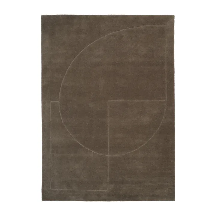 Lineal Poem wool carpet - Moss. 200x300 cm - Linie Design