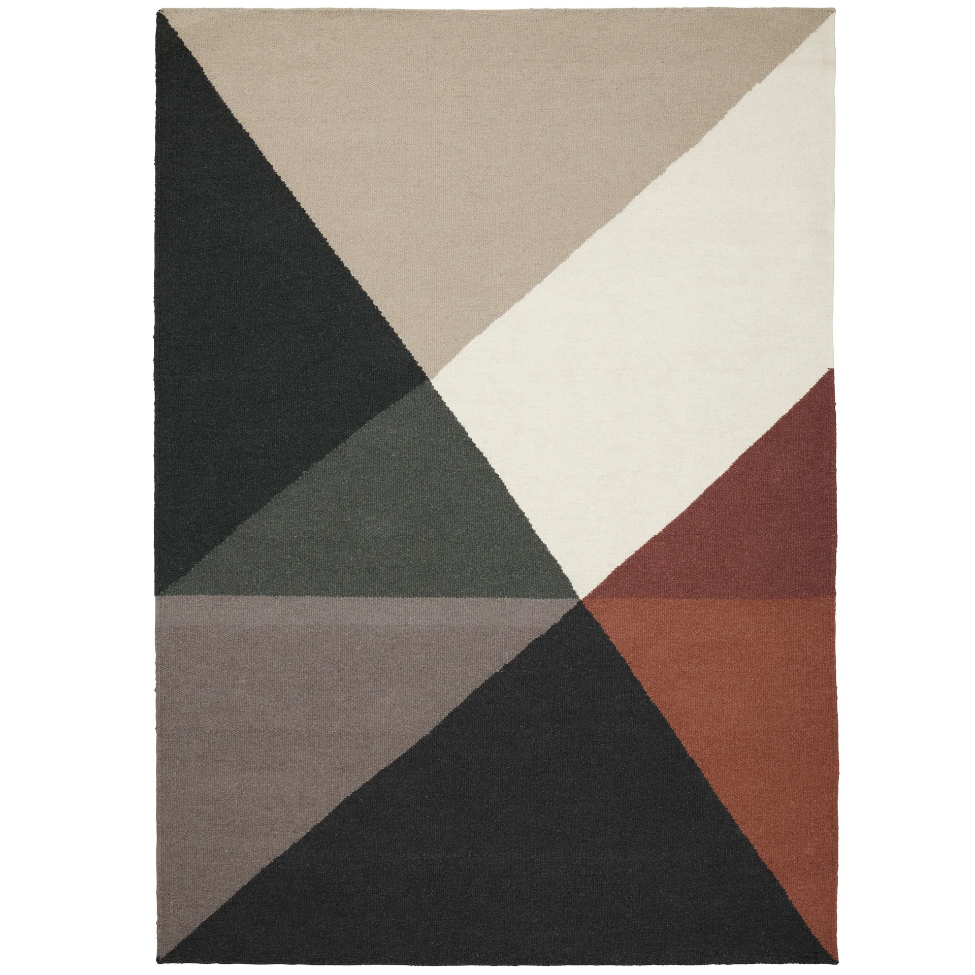 Metri wool carpet 170x240 cm, rust Linie Design