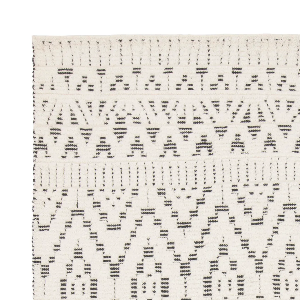 Zelbio wool carpet 170x240 cm, White-black Linie Design