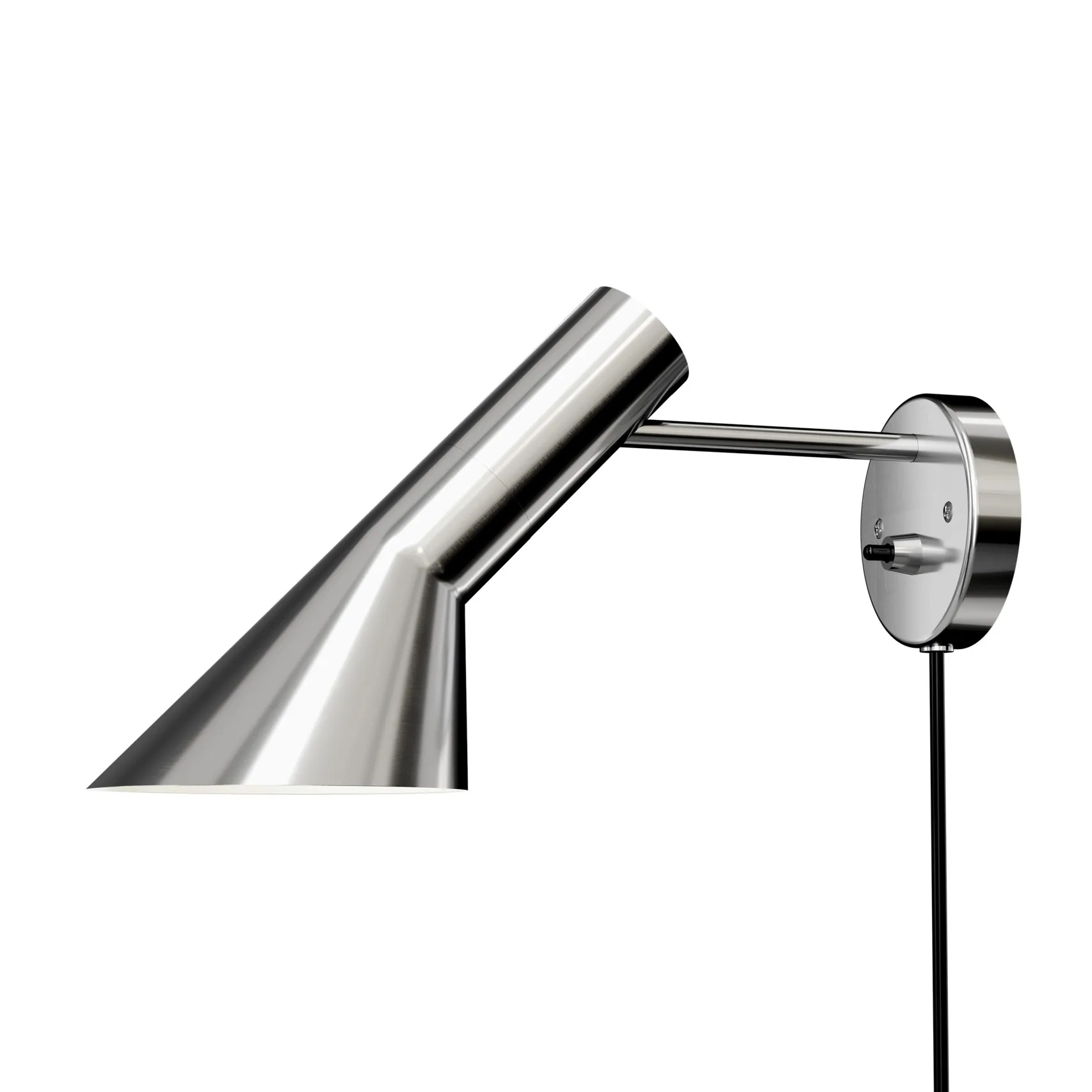 AJ wall lamp, Polished stainless steel Louis Poulsen
