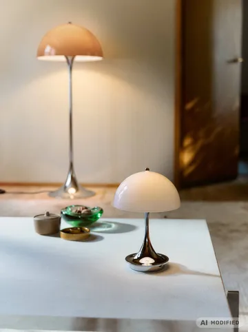 Panthella 500 floor lamp - Original opal brown - Louis Poulsen