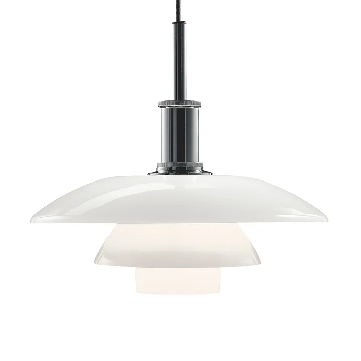 PH 4½-4 opalglass pendant lamp - Chome - Louis Poulsen