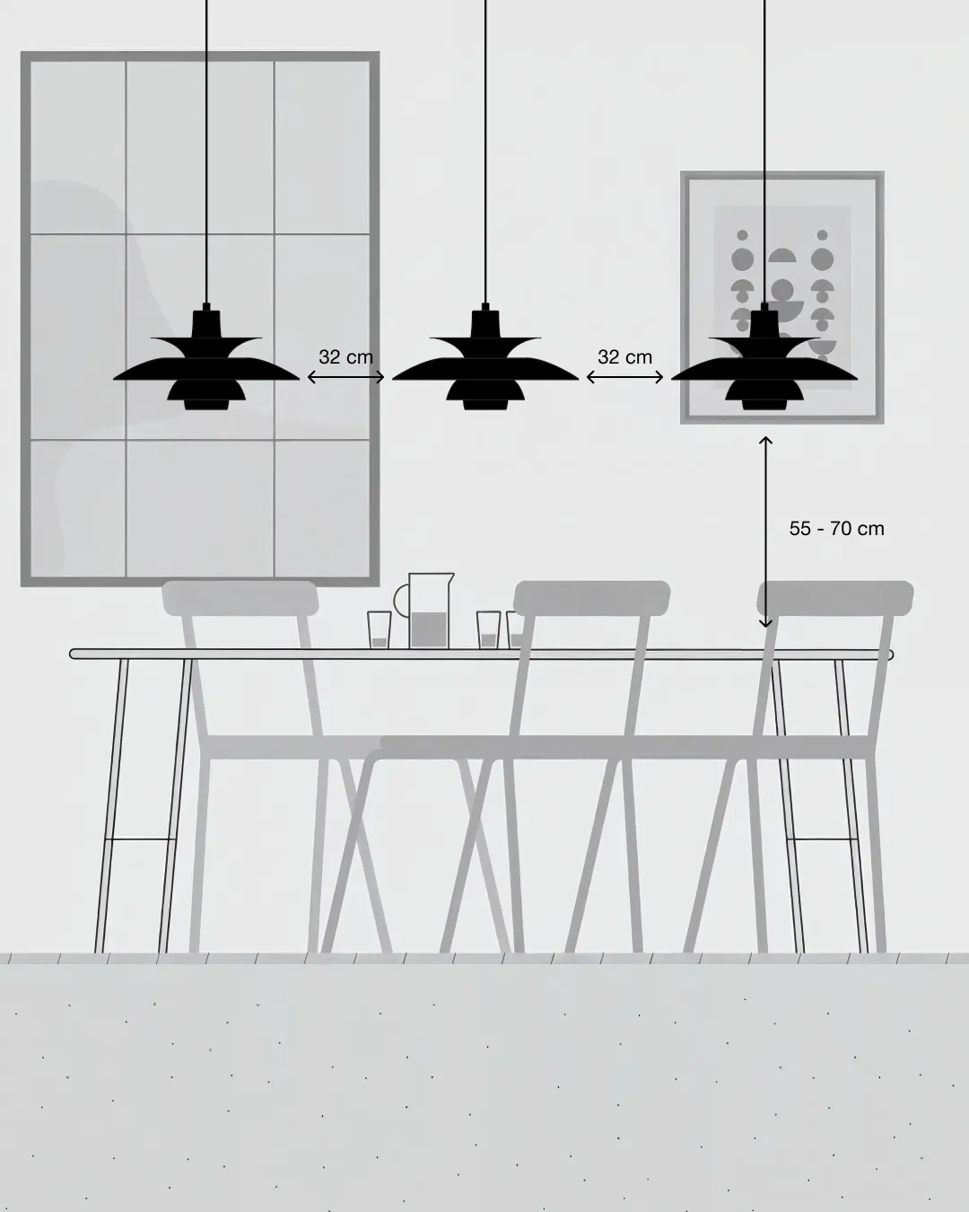 PH 5 pendant lamp, Ø320, Opal pale blue Louis Poulsen