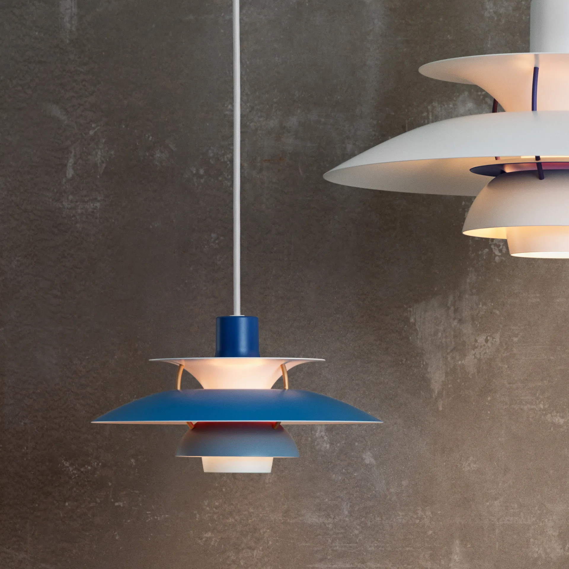 PH 5 pendant light, Ø300, Blue Louis Poulsen