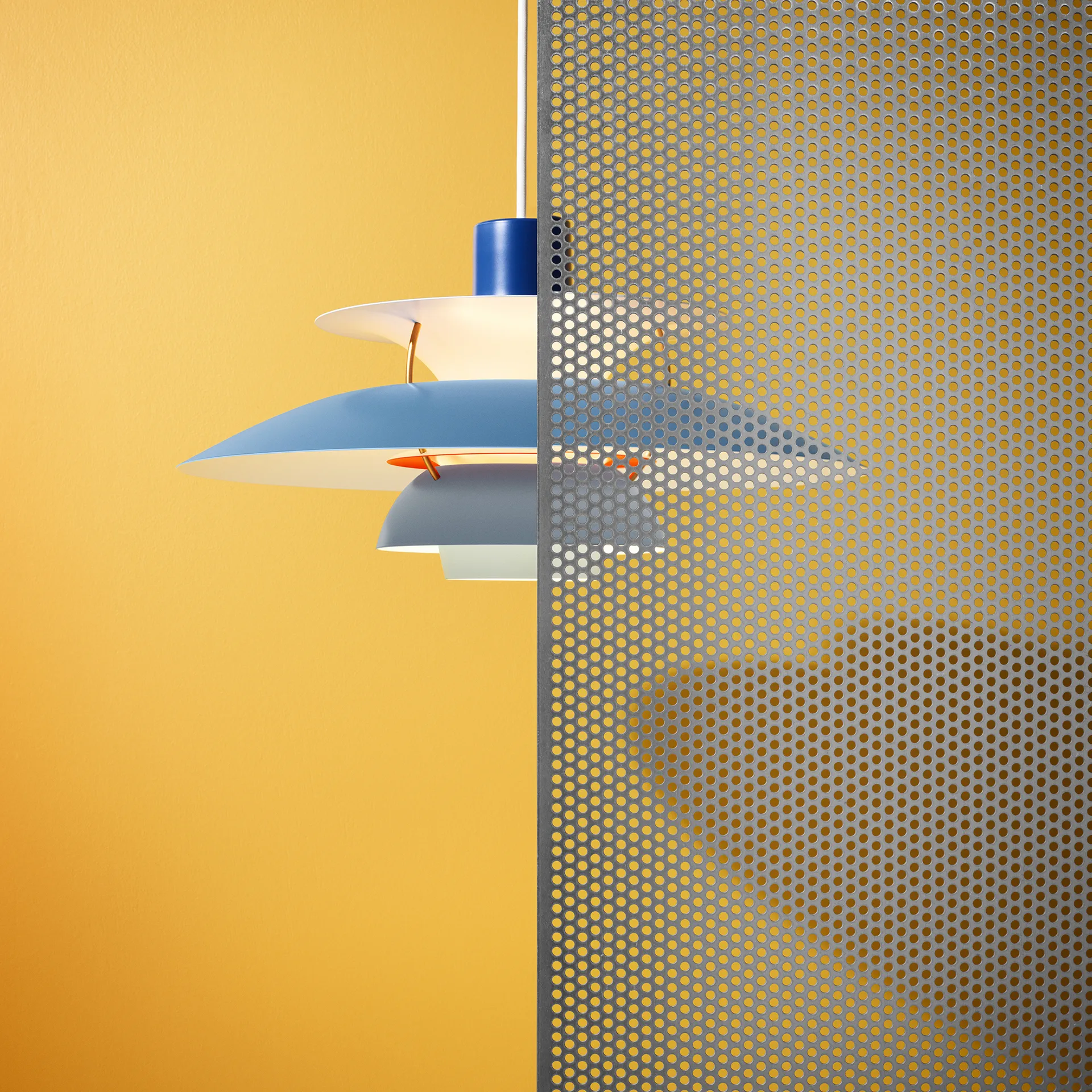 PH 5 pendant light, Ø300, Blue Louis Poulsen