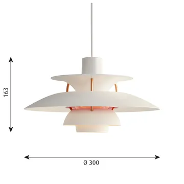PH 5 pendant light - Ø300, Modern white - Louis Poulsen