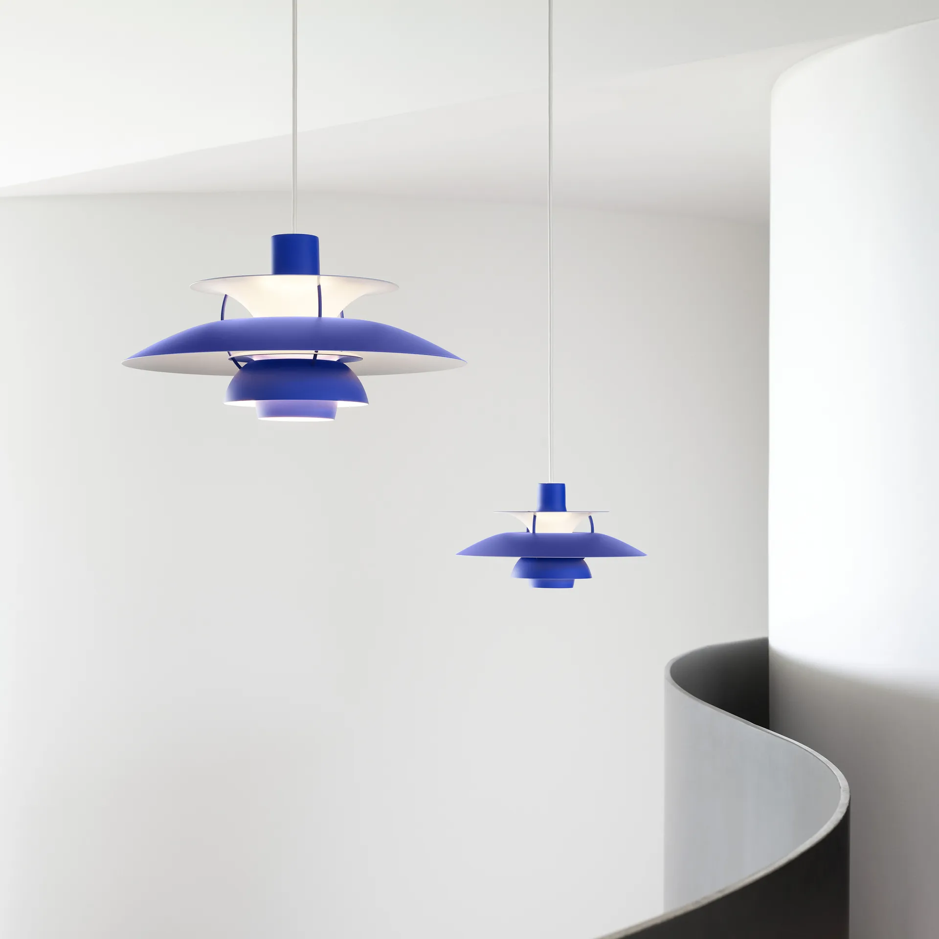 PH 5 pendant light, Ø300, Monochrome blue Louis Poulsen