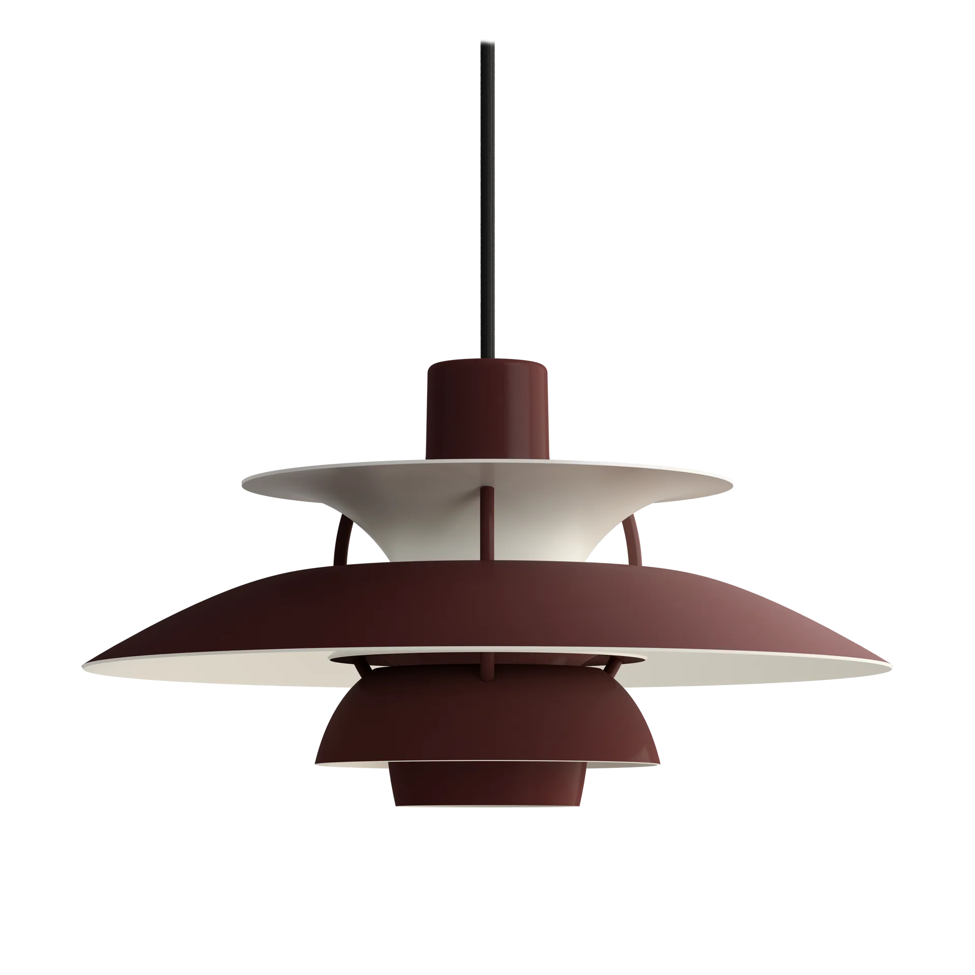 PH 5 pendant light, Ø300, Monochrome burgundy Louis Poulsen