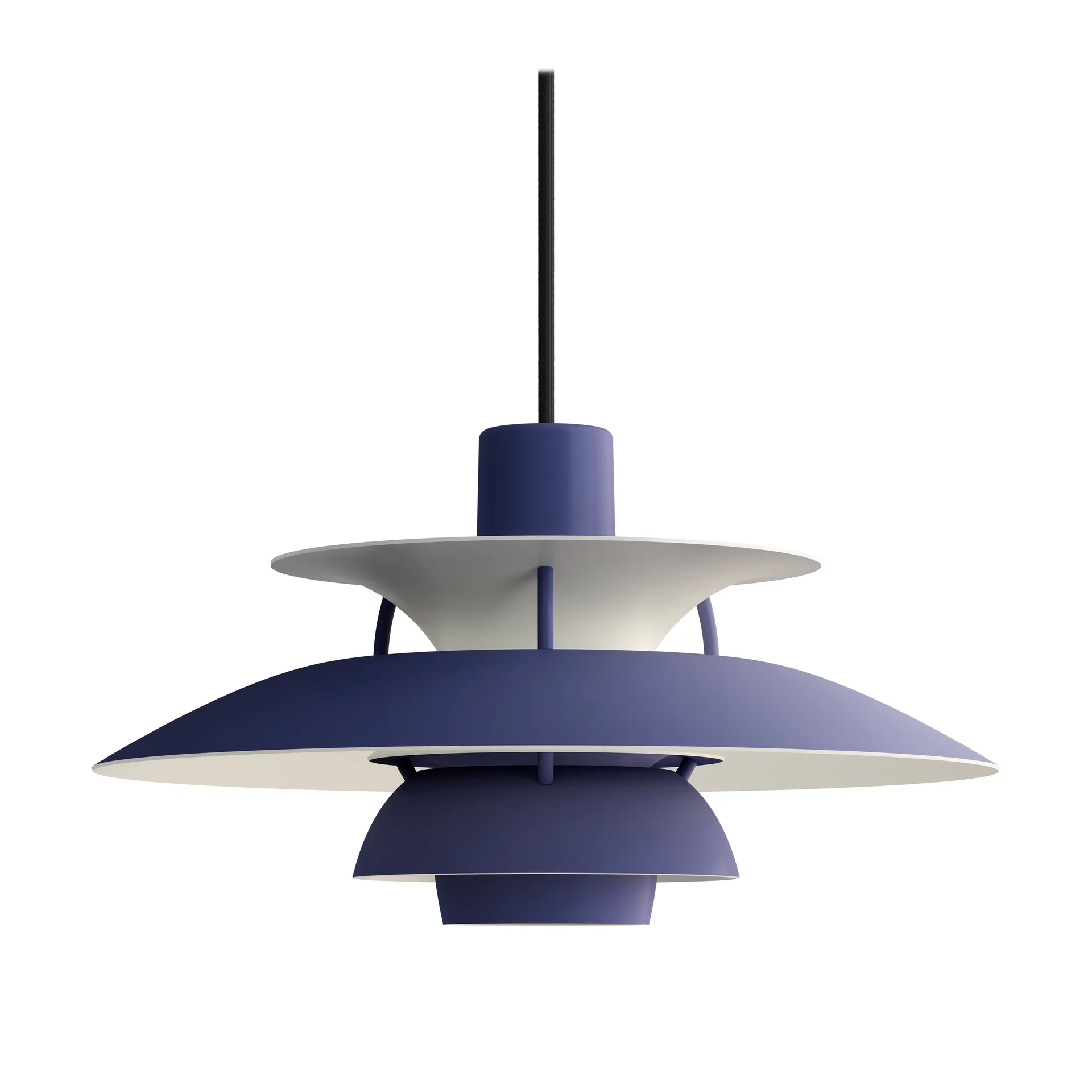PH 5 pendant light, Ø300, Monochrome dusty indigo Louis Poulsen