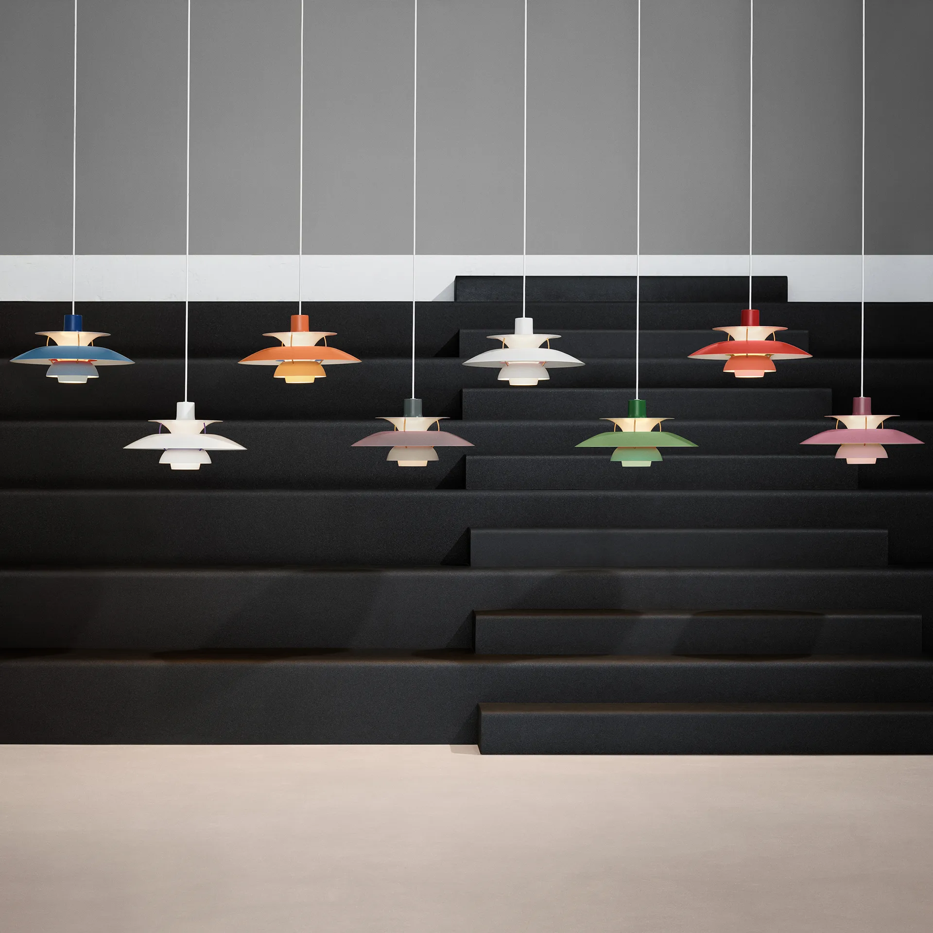 PH 5 pendant light, Ø500, Blue Louis Poulsen