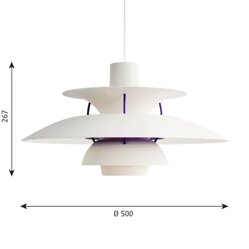PH 5 pendant light - Ø500, Classic white - Louis Poulsen