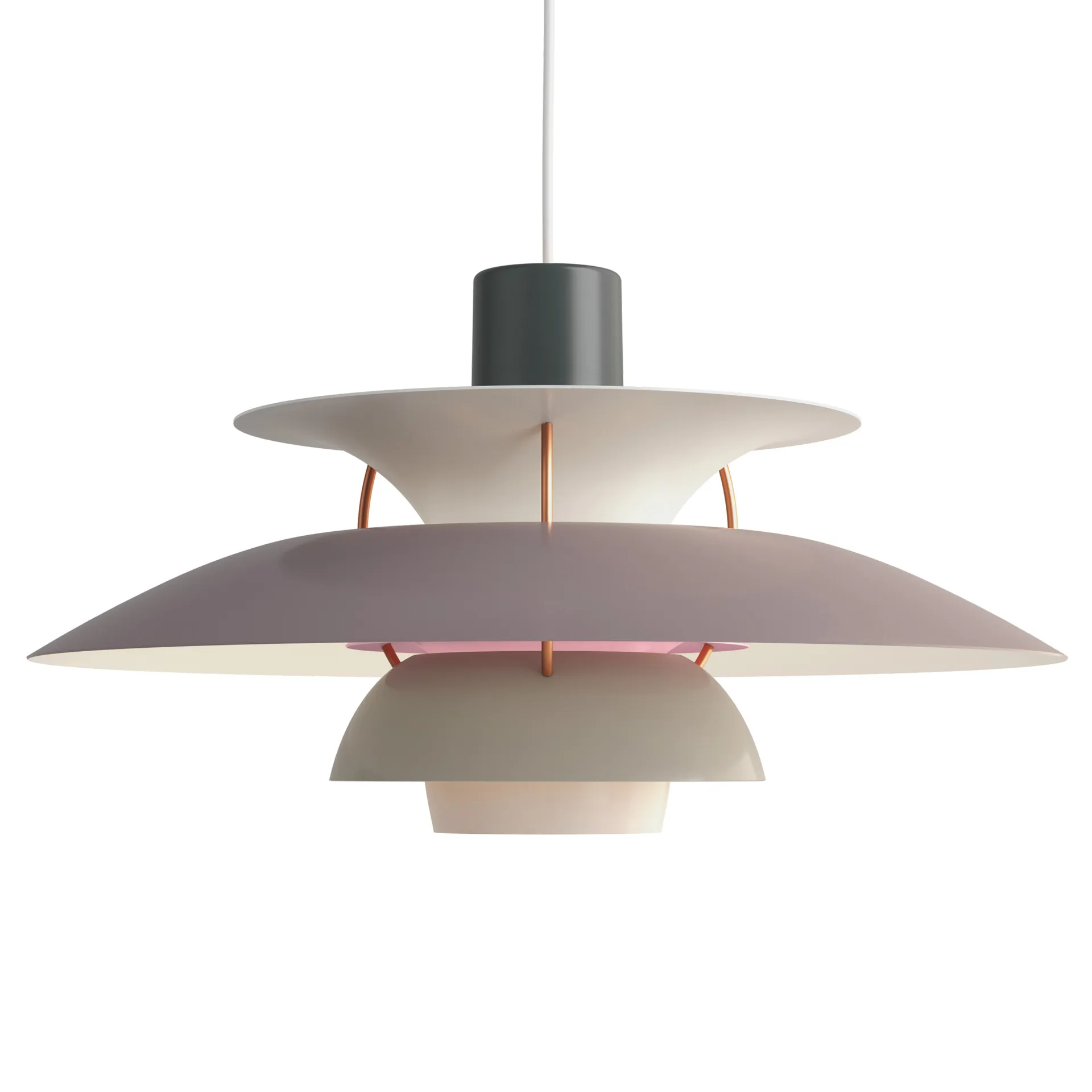 PH 5 pendant light, Ø500, Grey Louis Poulsen