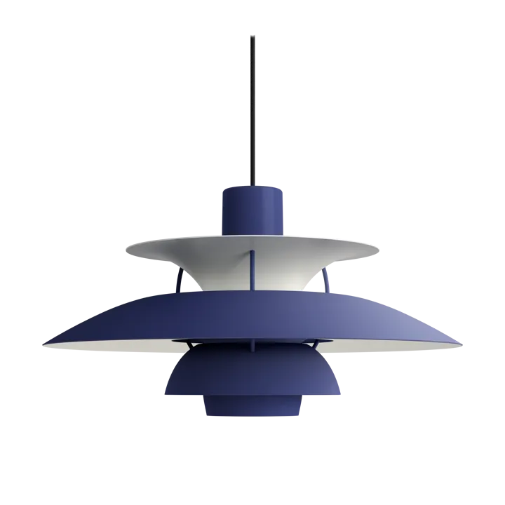 PH 5 pendant light - Ø500, Monochrome Dusty indigo - Louis Poulsen