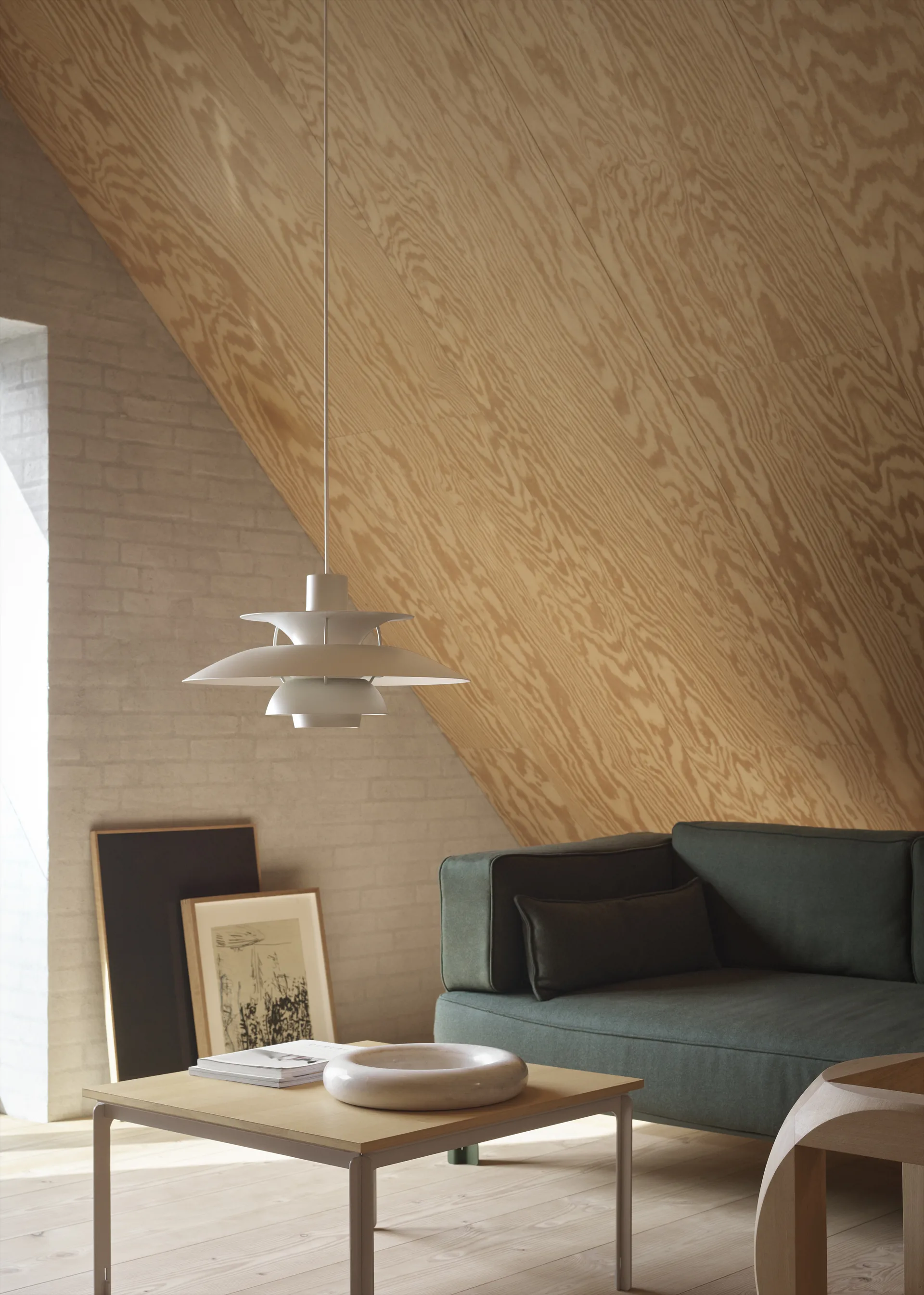 PH 5 pendant light, Ø500, Monochrome Pale pewter Louis Poulsen