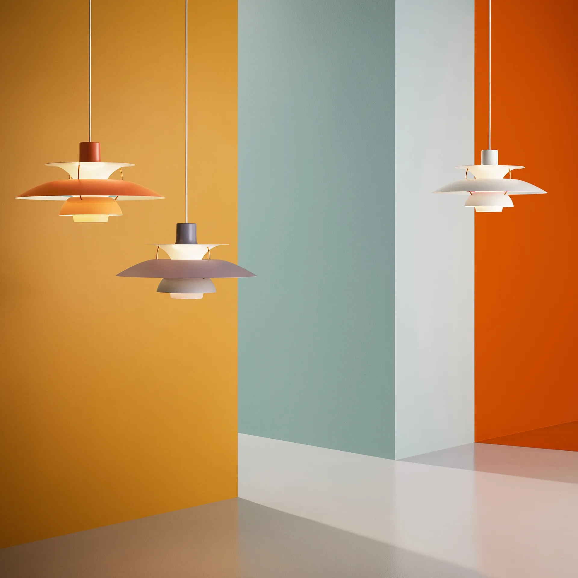 PH 5 pendant light, Ø500, Orange Louis Poulsen