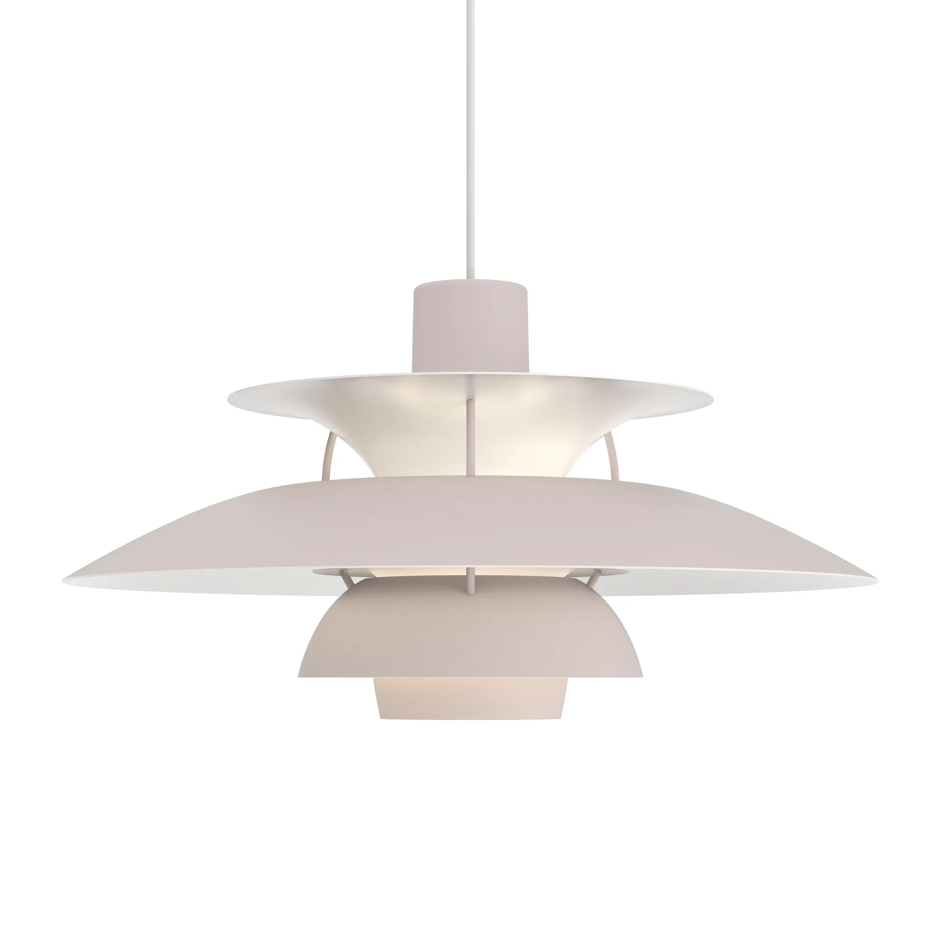 PH 5 pendant light, Ø500, Oyster grey Louis Poulsen