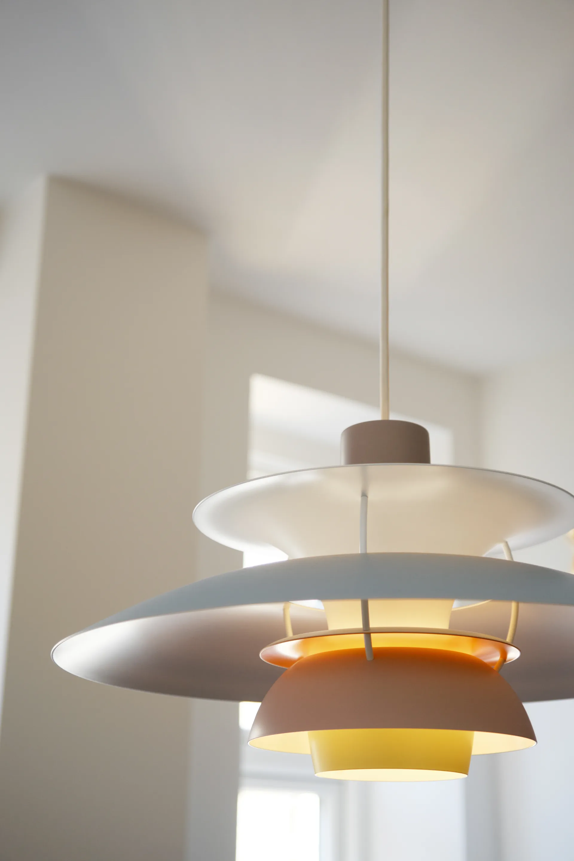 PH 5 pendant light, Ø500, Pastel-oyster grey-blue-pink Louis Poulsen