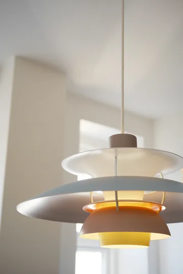 PH 5 pendant light - Ø500, Pastel-oyster grey-blue-pink - Louis Poulsen