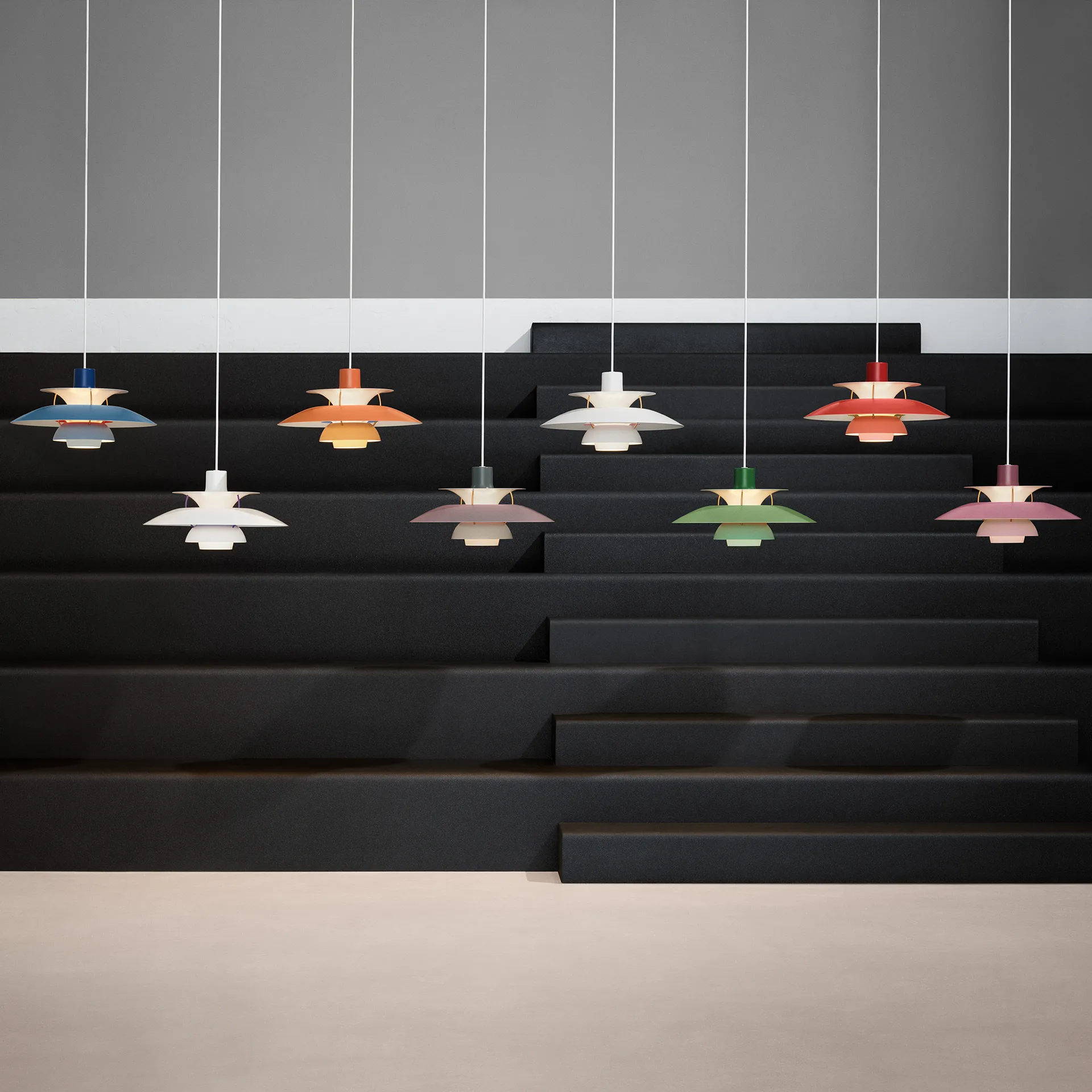 PH 5 pendant light, Ø500, Red Louis Poulsen