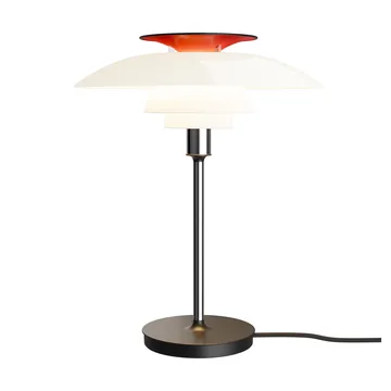 PH 80 table lamp - White opal, chrome-plated - Louis Poulsen