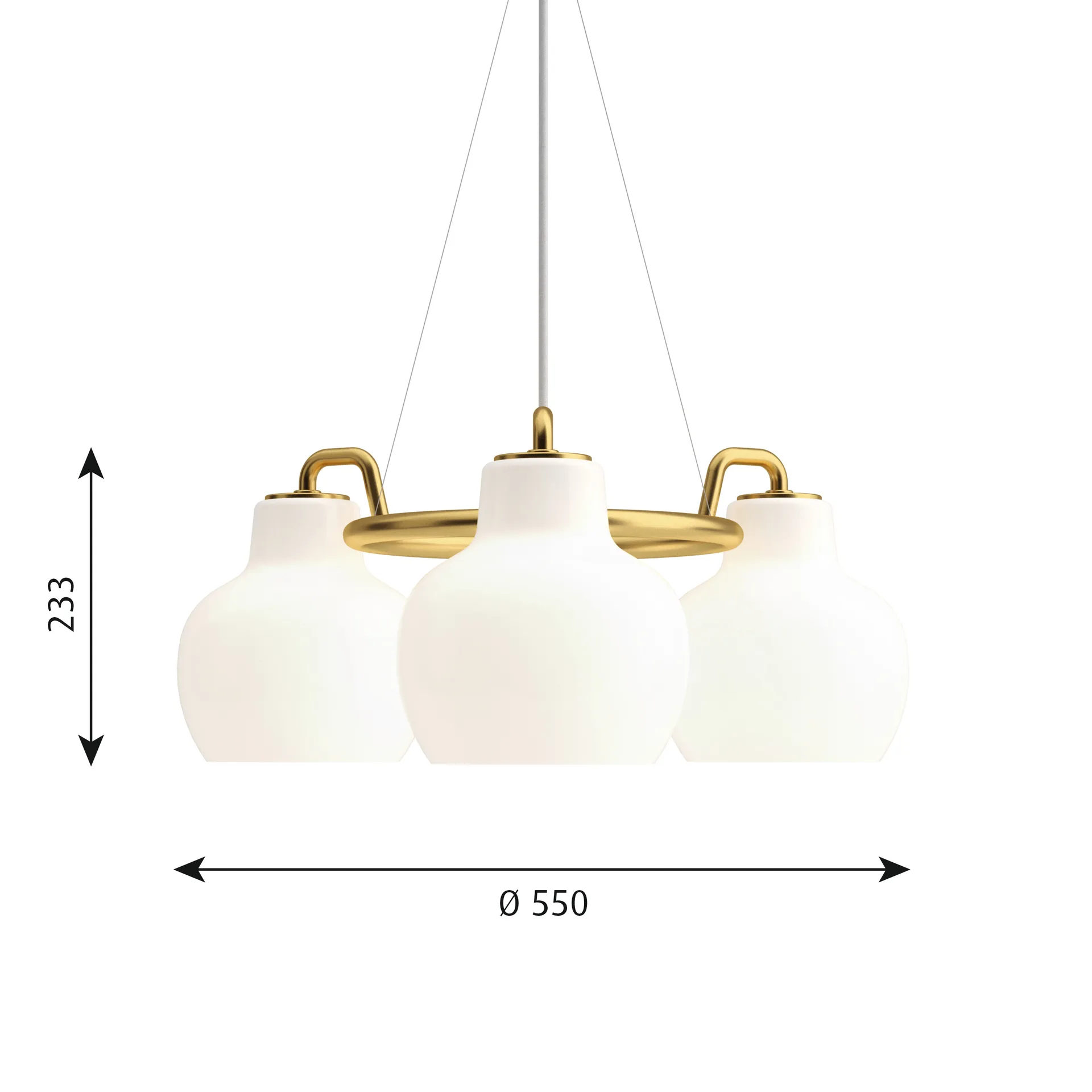 VL Ring Crown 3-5-7 pendant lamp, 3 Louis Poulsen